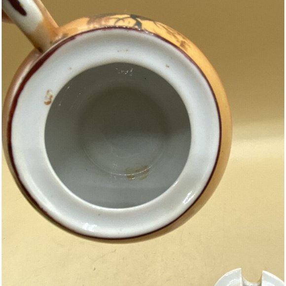 Noritake Morimura Hand Painted Lidded Mustard Tree & House Scene - Picture 9 of 12